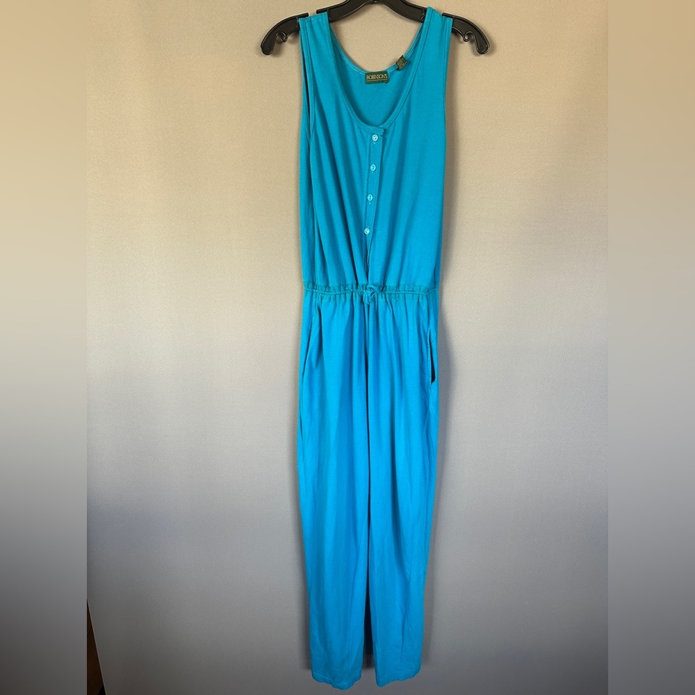 Vintage 80’s / 90’s Sleeveless Blue Jumpsuit